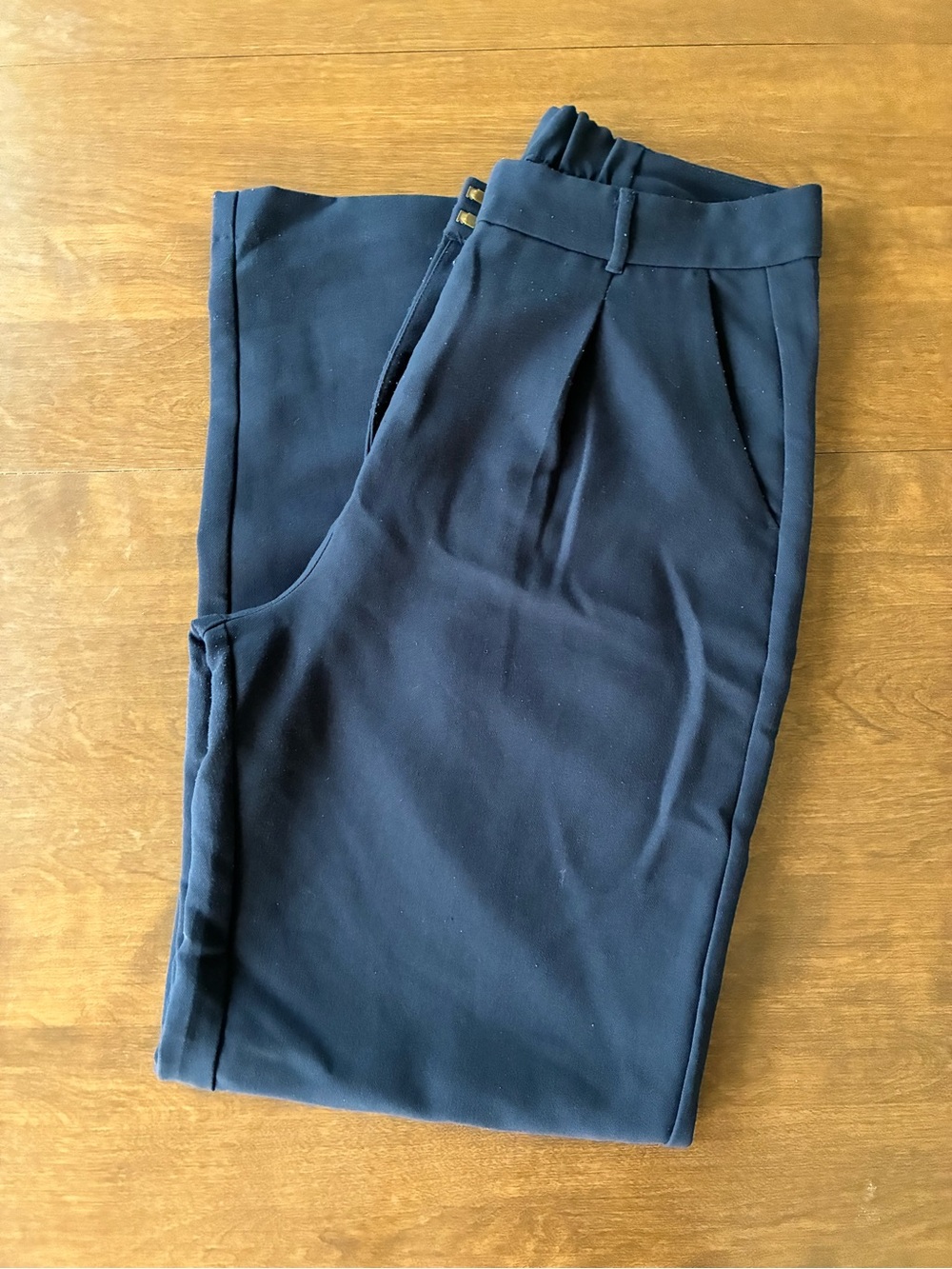 Tall Old Navy Women's Navy Pleated Dress Pants